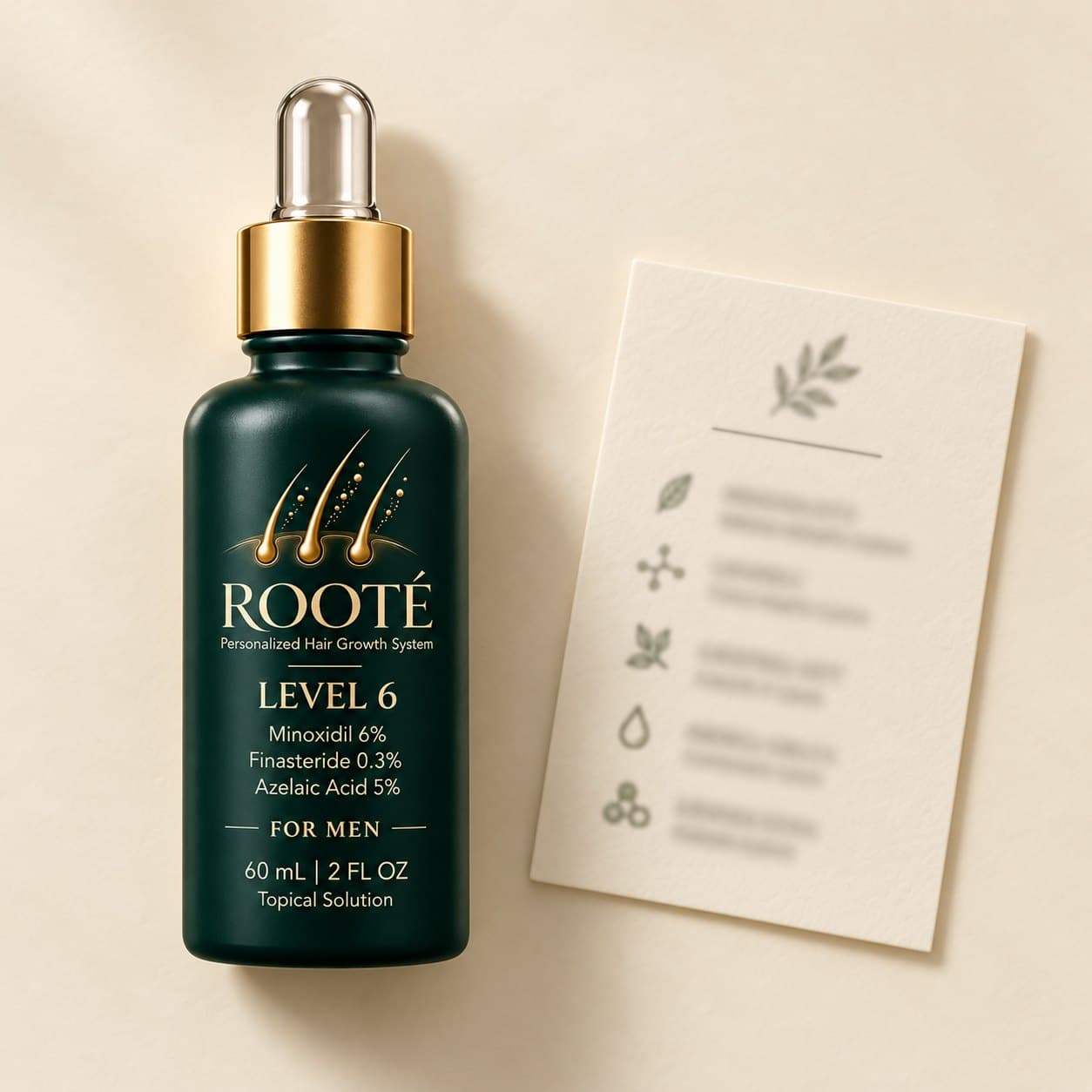 A formula reference card with active ingredients